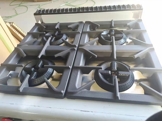 Gas Range GH-987A con forno a gas a 4 bruciatori per cucina in ristoranti pesanti