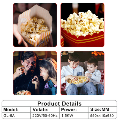 16.5kg Compatto 1.5KW attrezzatura da cucina con 220V-240V di tensione per facile popcorn