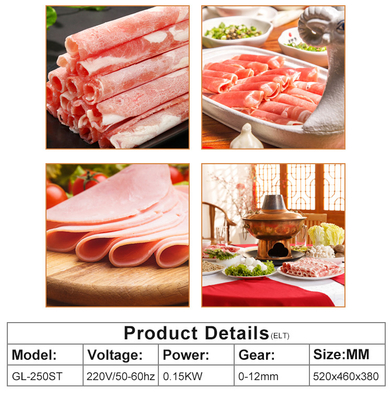 Tagliatrice di carne commerciale GL-MS250ST 16,5 kW Macchina elettrica per tagliare la carne