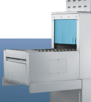 Efficienza Lavatrice di piatti in acciaio inossidabile SS304 6.7KW tipo volo per hotel commerciali
