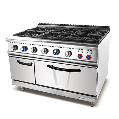 LPG NG Valve Gas Commercial Cooking Range Equipment con servizio OEM/ODM personalizzato