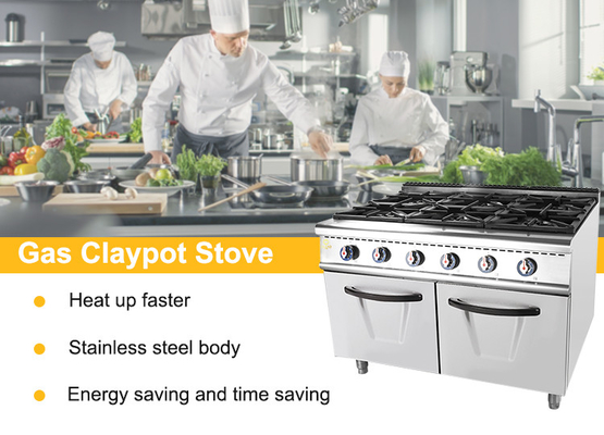 LPG NG Valve Gas Commercial Cooking Range Equipment con servizio OEM/ODM personalizzato