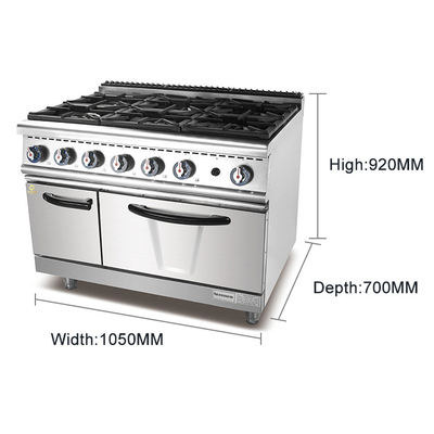 Apparecchiature di cottura a gas Strumenti di cottura Potenza di uscita a basso rumore 49,6KW GPL 56KW per cucina di ristorante