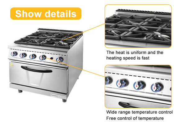 800*708* 850 100 Attrezzature alberghiere commerciali 3.5kw×2 /5kw×2 GPL/GNL Potenza 120°C Controllo della temperatura