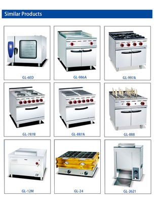 Potente attrezzatura commerciale dell'hotel brucia 4 pezzi con range di controllo della temperatura 120-330C