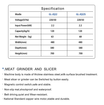 2Apparecchiature da cucina per fast food da.2KW con 220V 50HZ 1 fase