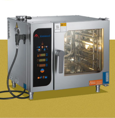 Forno a vapore combinato in acciaio inossidabile elettrico con temperatura regolabile e altezza dello strato di 67 mm