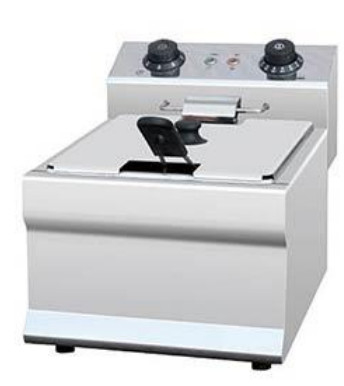 Acciaio inossidabile 1 Serbatoio friggitrice Ristorante attrezzature da cucina con pannello di controllo meccanico per friggere di precisione