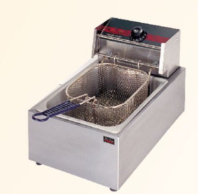 Acciaio inossidabile 1 Serbatoio friggitrice Ristorante attrezzature da cucina con pannello di controllo meccanico per friggere di precisione
