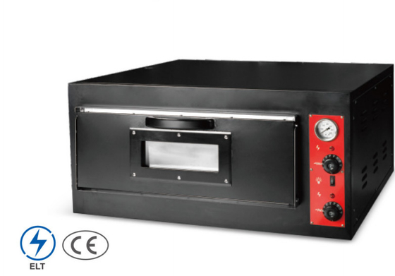 Forno per pizza in acciaio inossidabile con pannello di controllo meccanico Funzione di cottura Finitura argento