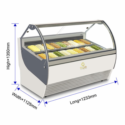 Apparecchiature di refrigerazione commerciale ventilate con base in marmo