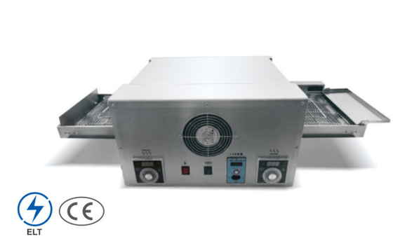 Forno per pizza in acciaio inossidabile argento 220-240V 50-400°C Forno per pizza a trasportatore temp.