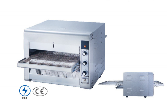 Forno per pizza in acciaio inossidabile argento 220-240V 50-400°C Forno per pizza a trasportatore temp.