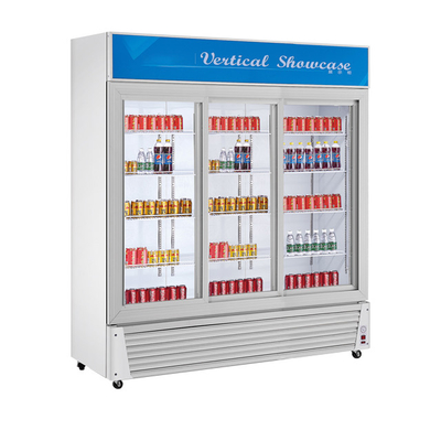 Acciaio inossidabile 0~10 Temperatura Display cooler per bevande 1300L Volume 220-240V Voltaggio