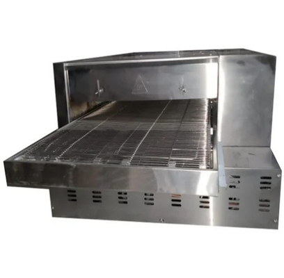 Convogliatore in acciaio inossidabile forno per pizza pannello di controllo meccanico temperatura 50-400 ° C per cuocere la pizza