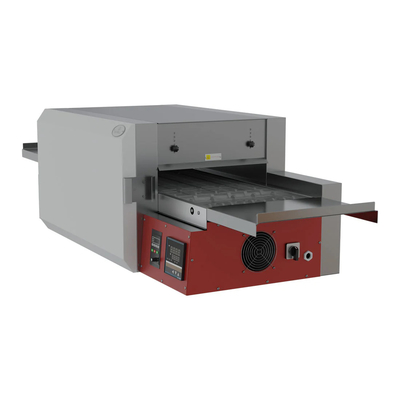 Convogliatore in acciaio inossidabile forno per pizza pannello di controllo meccanico temperatura 50-400 ° C per cuocere la pizza