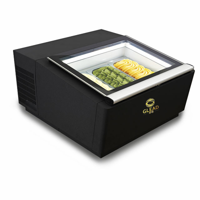 Sistema di raffreddamento industriale ventilato vetrina di gelato Italian Pan 3pcs -16°C~-18°Ctemperatura