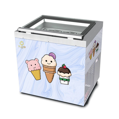 Sistema di raffreddamento industriale ventilato vetrina di gelato Italian Pan 3pcs -16°C~-18°Ctemperatura