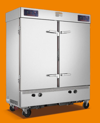 Autovetture a vapore di hotel commerciale con potenza di 12 kW porta singola 6-12 vassoi tecnologia di tubo di riscaldamento intelligente.