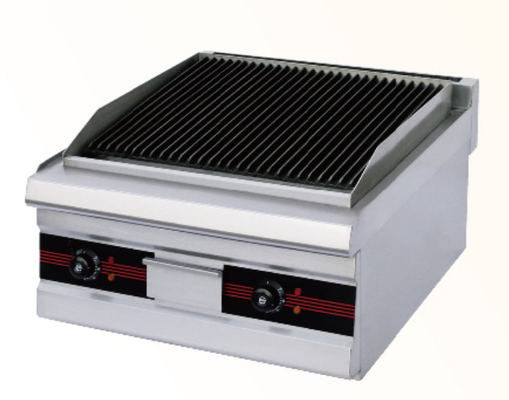 220V-240V Pannello di controllo digitale in ferro Griglia da cucina Temperatura regolabile 500-700 gradi Bianco argento