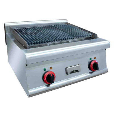 220V-240V Pannello di controllo digitale in ferro Griglia da cucina Temperatura regolabile 500-700 gradi Bianco argento
