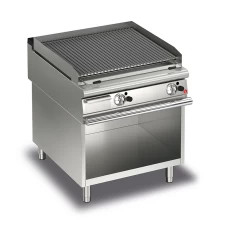 Argento e Bianco 220V-240V Ferro Lava Rock Grill Pannello di controllo digitale Temperatura 500 a 700 gradi