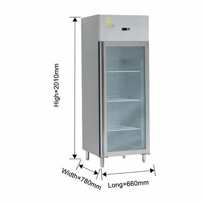 GN1/1 Apparecchiature di refrigerazione a refrigerazione verticale per grandi volumi, funzionanti a - 14 ~ 18 °C