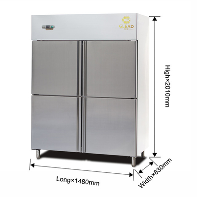 Capacità 600L apparecchiatura di refrigerazione industriale raffreddata ad aria con temperatura compresa tra -14 °C e -18 °C