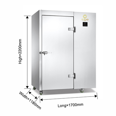 2N 220-240V Blast Chiller & Freezer Cabinets Unità raffreddata ad aria da 2700W per il controllo della temperatura 3 ~ 40.C
