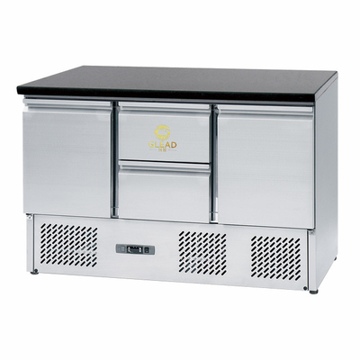 Unità di refrigerazione GN1/3 da 3 porte in acciaio inossidabile 220-240V per la gamma di temperature 2-8.C