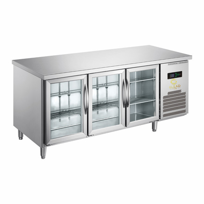 Unità di refrigerazione raffreddata ad aria per il controllo preciso della temperatura - Frigorifero a doppia porta di vetro Ss304