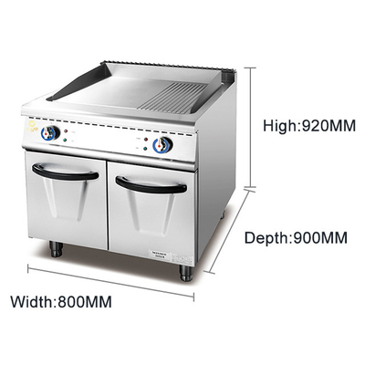 17.8KW Commercial Cooking Range Machine Low Noise Temperature Control Gas Valve GL RG Modello