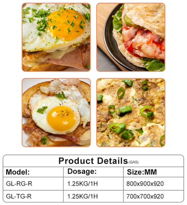 17.8KW Commercial Cooking Range Machine Low Noise Temperature Control Gas Valve GL RG Modello