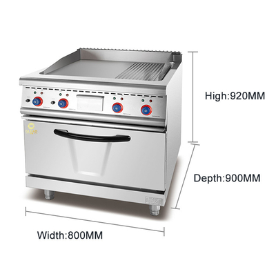 Apparecchiature da cucina a gas per ristoranti e cucine con valvola a gas personalizzata