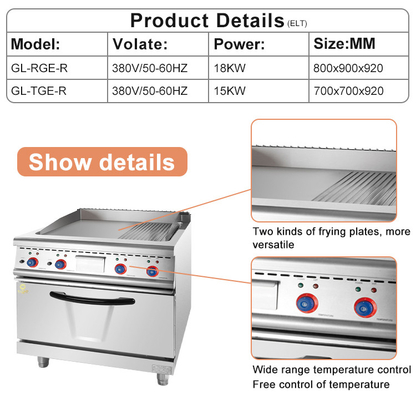 GL RG Apparecchiature per cucina commerciale con basso rumore e controllo preciso della temperatura