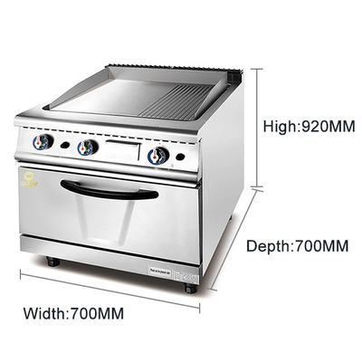 Macchine per cucina commerciale a gas con controllo di temperatura regolabile per cucina professionale