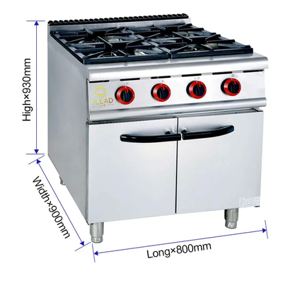 Controllo della temperatura regolabile GL RH 17KW Apparecchiatura di cottura commerciale Valvola a gas LPG/NG