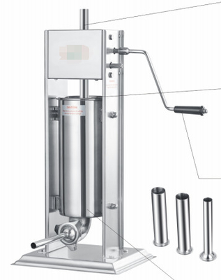 Macchina automatizzata di riempimento di salsicce in acciaio inossidabile 3L-30L facile ricarica e igiene