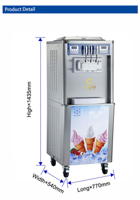 Congelatore a lotti di gelati industriali con 2 pompe e 2x5.8L di capacità