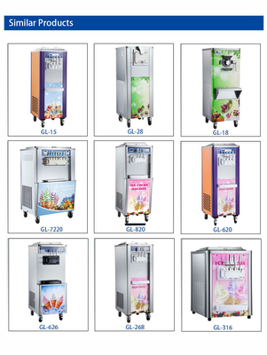 Congelatore a lotti di gelati industriali con 2 pompe e 2x5.8L di capacità