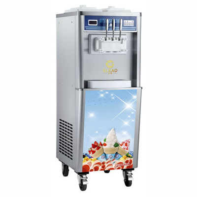Macchine industriali per gelati morbidi con doppia pompa 2x10L Serbatoio di congelamento 25kg/h Produzione per raffreddamento rapido