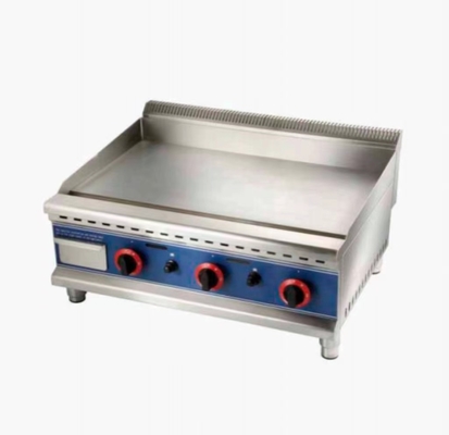 Griglia a gas d'argento con pressione di gas di 2800Pa Cucina vari alimenti a 0-100.C