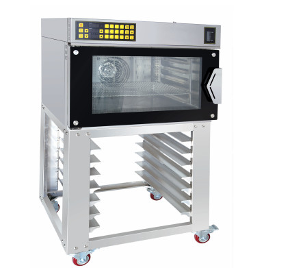 Forno convenzionale in bianco e nero con pannello di controllo digitale funzionante a 0-200 ° C per diversi scopi di cottura