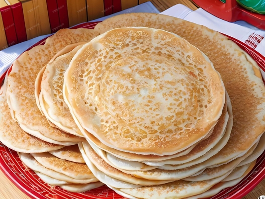 Gas pancake forma rotonda forma rettangolare Forma di linea di produzione attrezzature con capacità regolabile e pasta