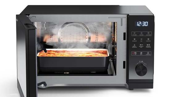 Forno a microonde in acciaio inossidabile di capacità 25L con controllo tattile a membrana