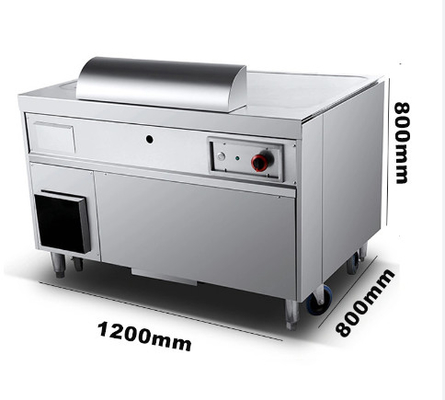 Apparecchiature da cucina per ristoranti in ferro d'argento 0C ≈ 200C Temperatura Gas LPG Teppanyaki Machine