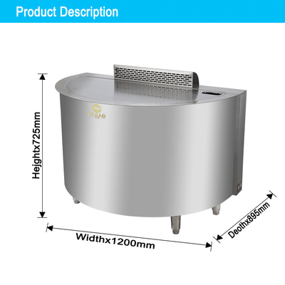 Macchine di teppanyaki in acciaio inossidabile SS304 per apparecchiature di cottura commerciali
