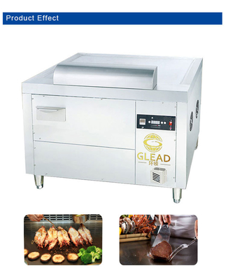 Gas arc giapponese Teppanyaki SS304 attrezzature alberghiere commerciali con GPL/gas naturale 130KG N.W.