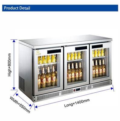 Frigorifero commerciale raffreddamento statico Bar attrezzature alberghiere 340W