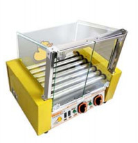 240V/50HZ Hot Dog Grill Machine con 5/7/9 Roller Controllo indipendente della temperatura per perfettamente grigliato caldo